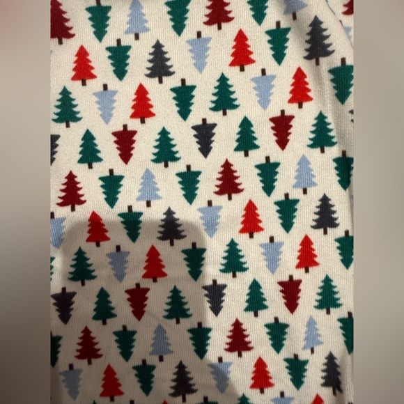 Maurices Festive Tree Print Pajama Pants - Red, Green, White - Picture 3 of 5